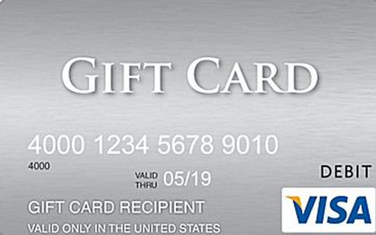 gift card visa card number debit does it work