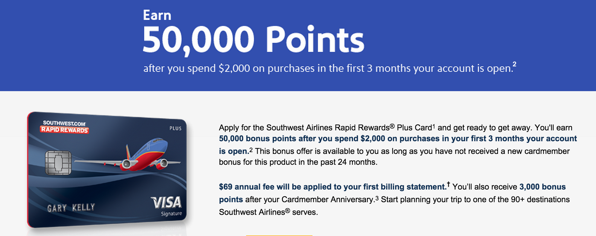 All Southwest Cards Are At Least 50,000 Points Each Great Time To Get