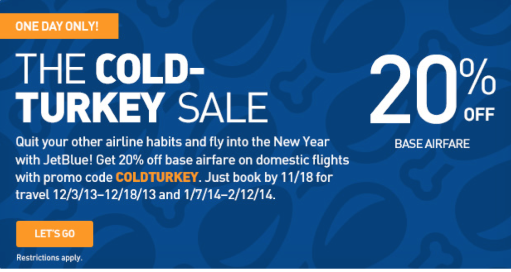 20 Off JetBlue Discount Code TODAY ONLY Running with Miles