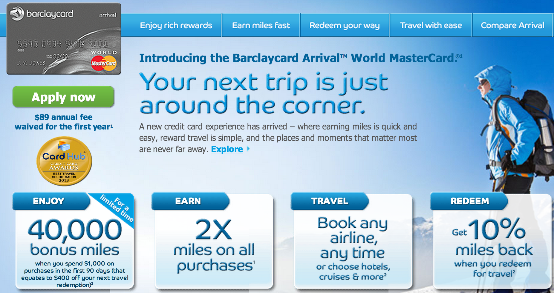 top credit card for all-around travel