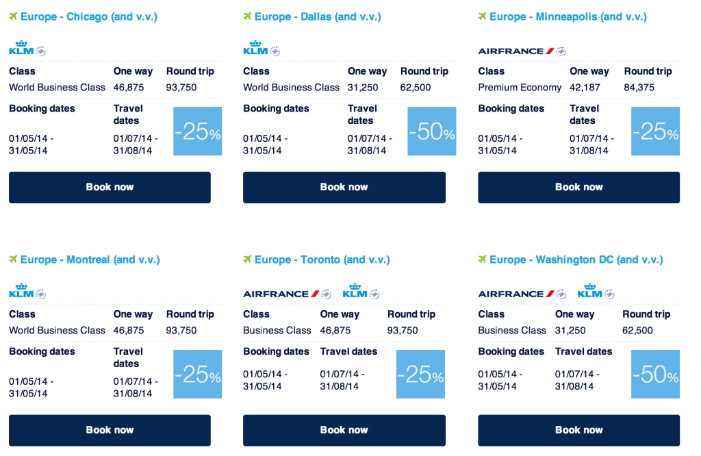 Flying Blue Promo Awards 2550 Off to Europe Running with Miles