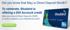 $50 direct deposit bluebird