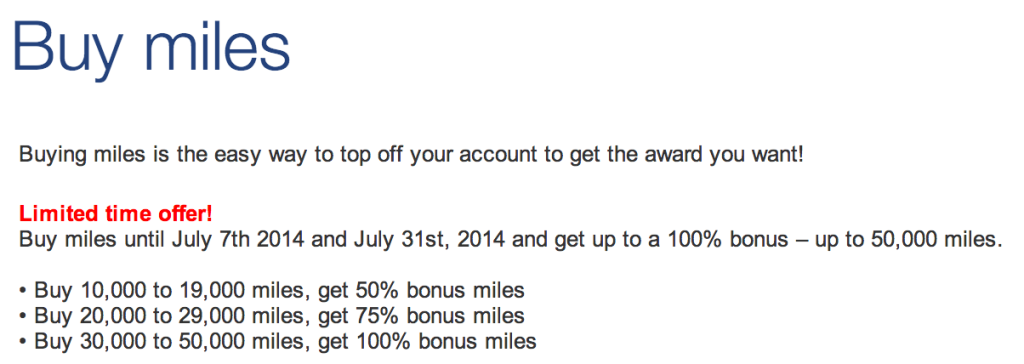 US Airways 100% Buy Miles