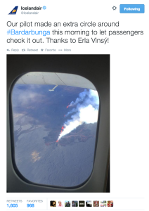 Icelandair volcano