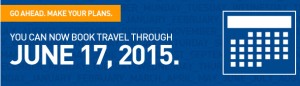 JetBlue's schedule open through June 17, 2015