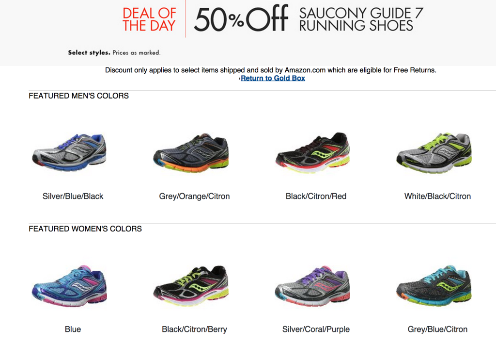 Saucony Running Shoes on Sale today!