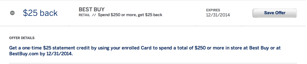 Amex cash back offers
