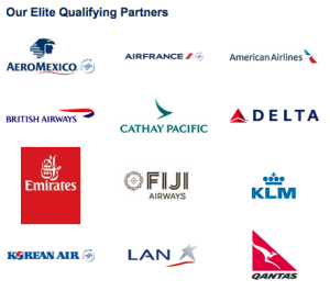 Alaska Airline's elite qualifying partners