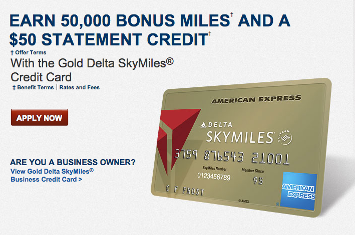 a credit card with a red and blue logo