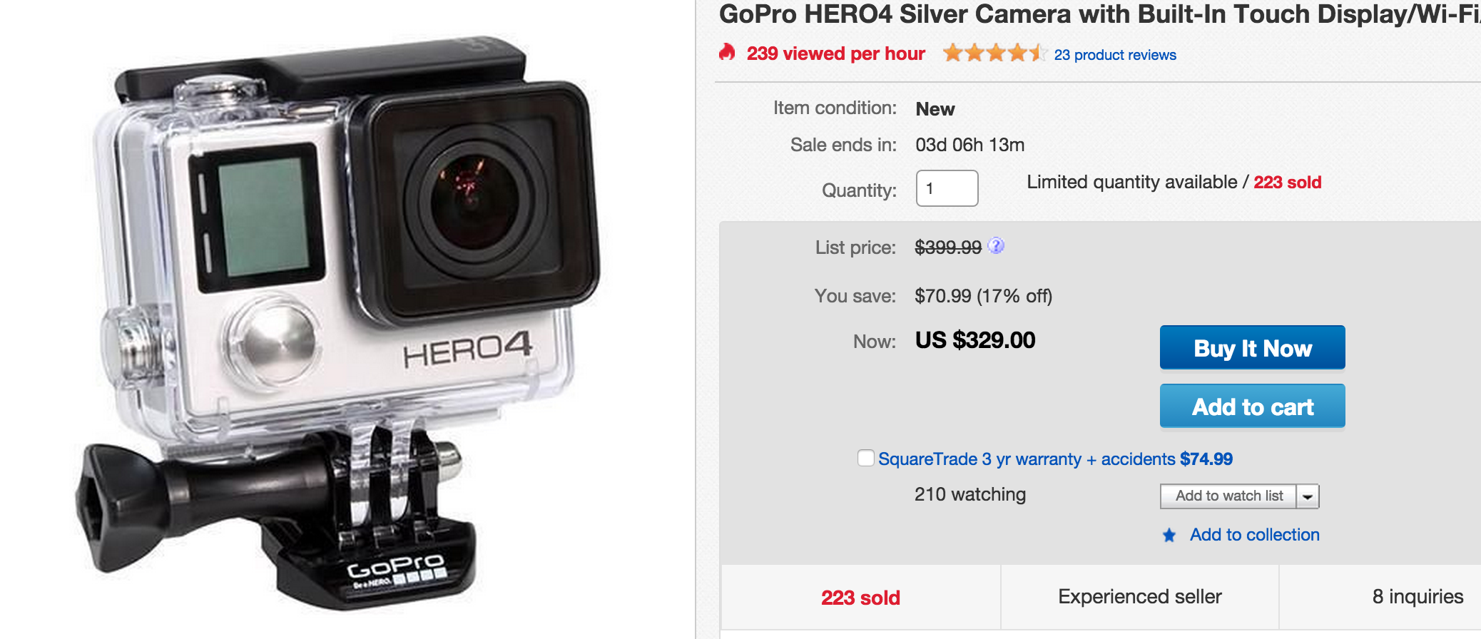 Great Deal Gopro Hero4 Silver 329 And Black 399 Running With Miles