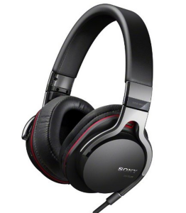 a pair of black headphones