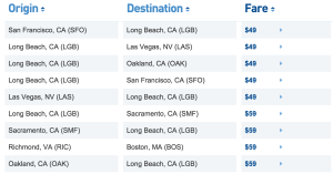 JetBlue sale