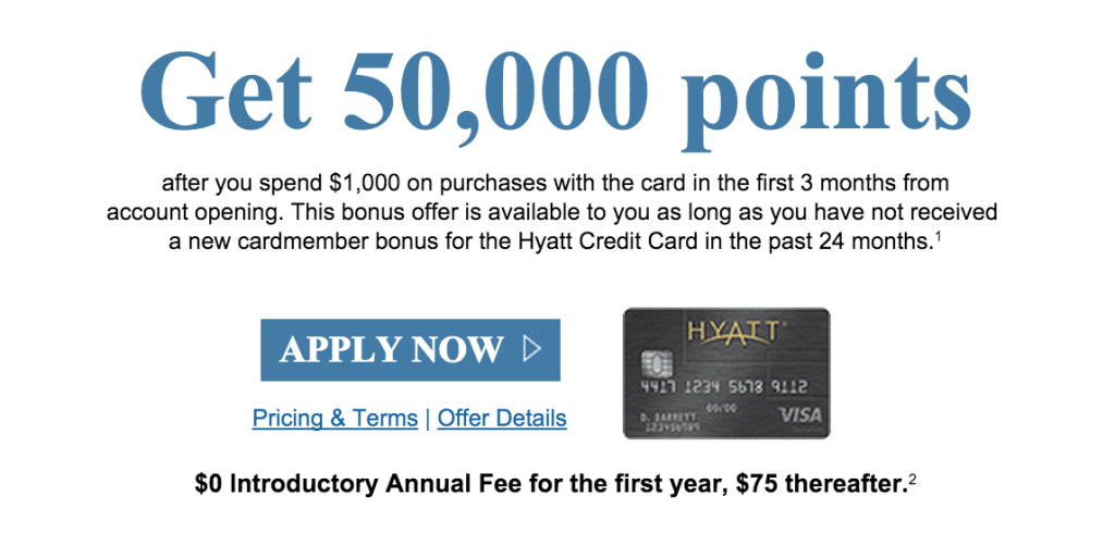 50,000 Hyatt point