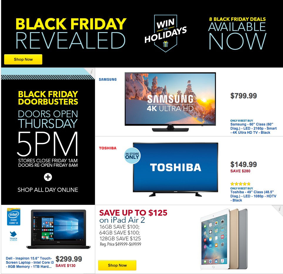 Best Buy's Black Friday Sales Revealed - With Some Items Available Now