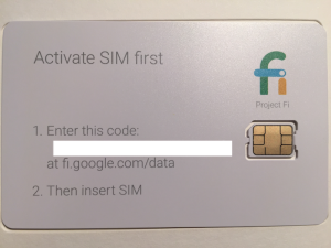Google Fi Data SIM