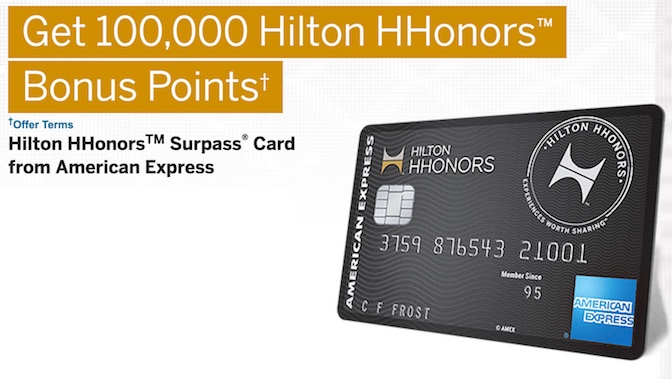 100K Hilton points