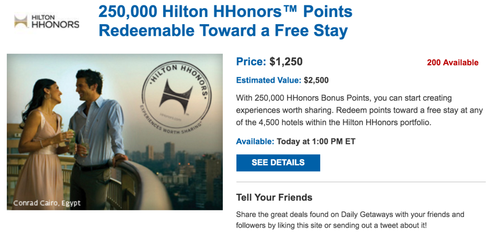 Hilton points