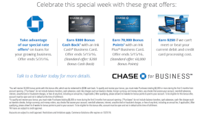 Chase Ink Plus at 70,000 point
