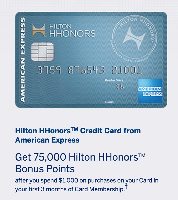 75,000 Hilton point offer