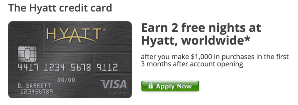 Hyatt credit card