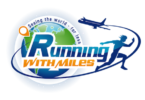 a logo for a run