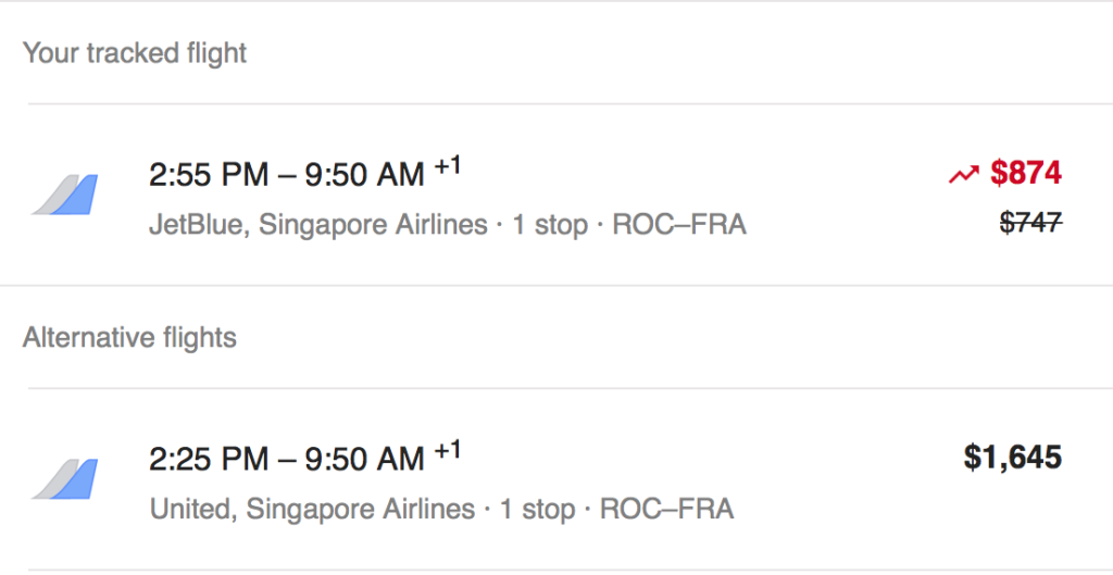 google flights feature