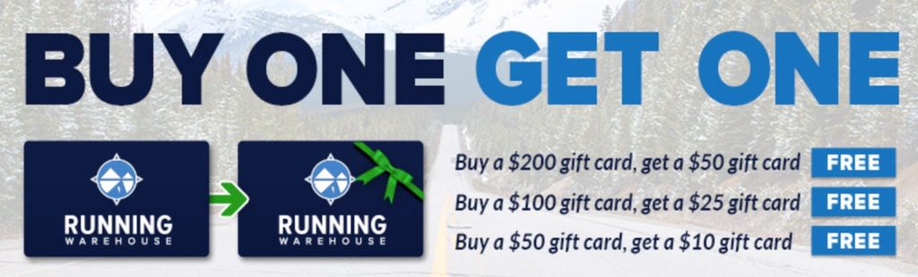 running warehouse gift cards