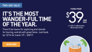 JetBlue Sale from $34