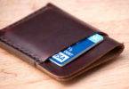 a wallet with credit cards inside