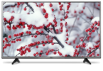 a tv with snow on it