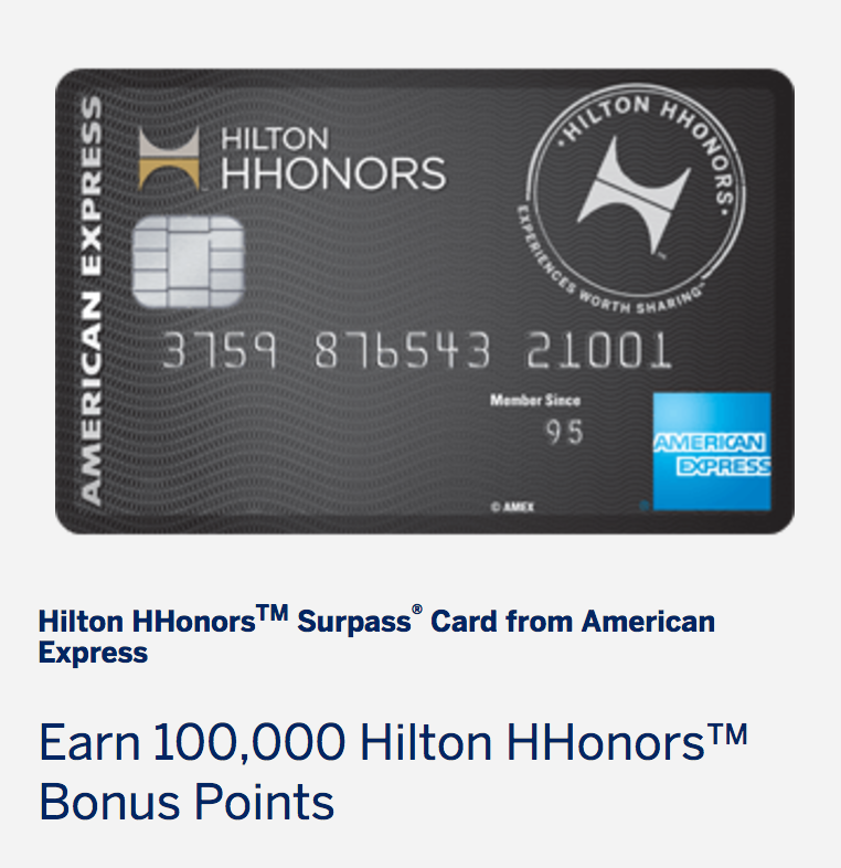 Hilton Surpass 100,000 points
