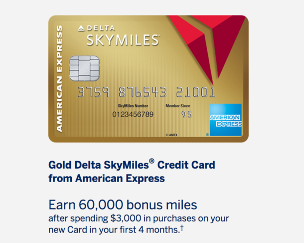 Huge Delta Gold Card Offers: 60,000 Miles and $50 Statement Credit ...