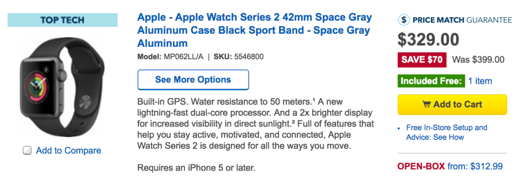 Apple Watches on sale