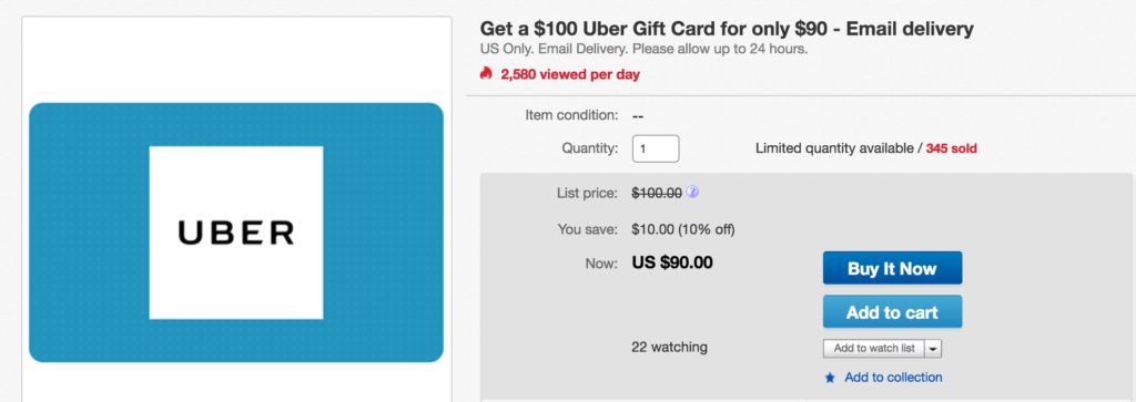 uber gift card