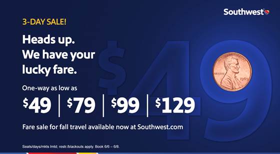 $49 southwest sale