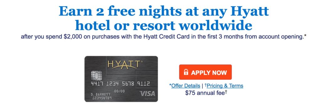 2 free hyatt nights