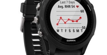 a black watch with a screen and a graph