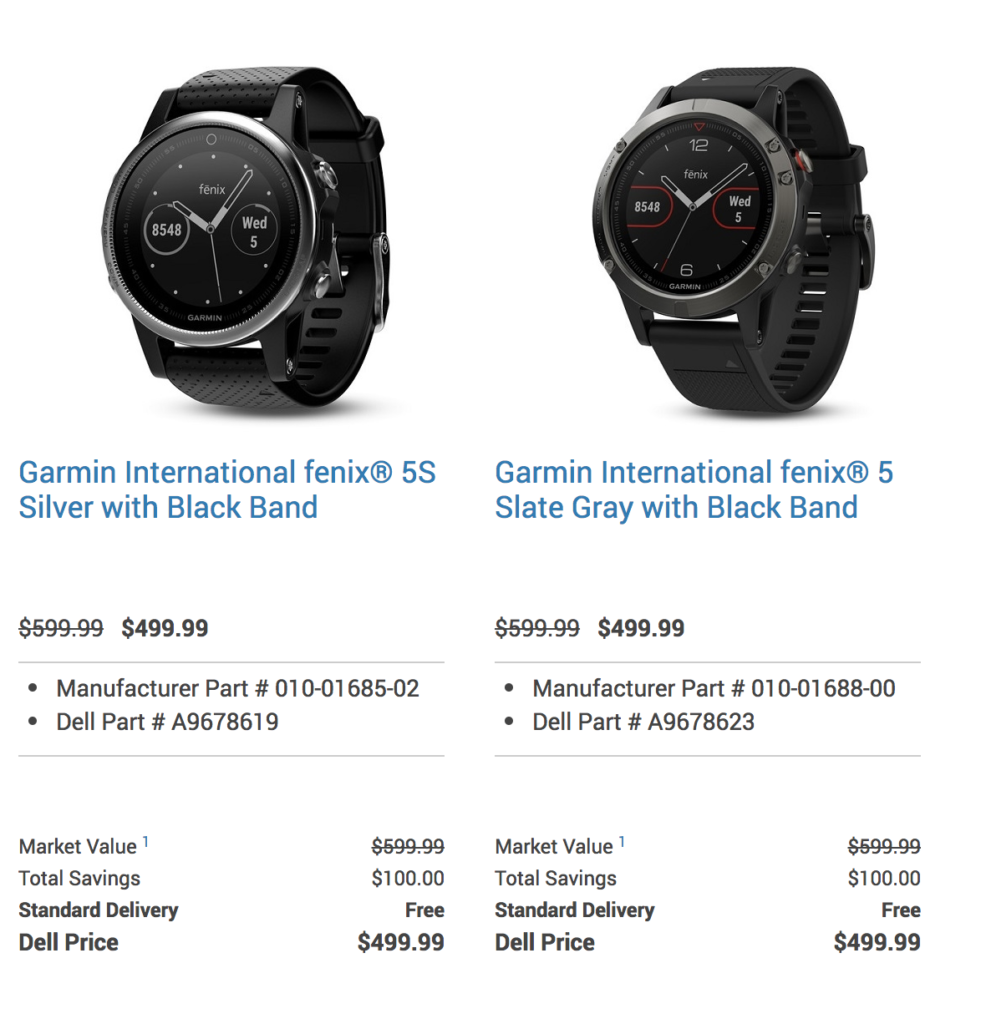 deals on garmin watches