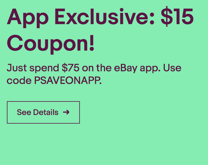 ebay coupon