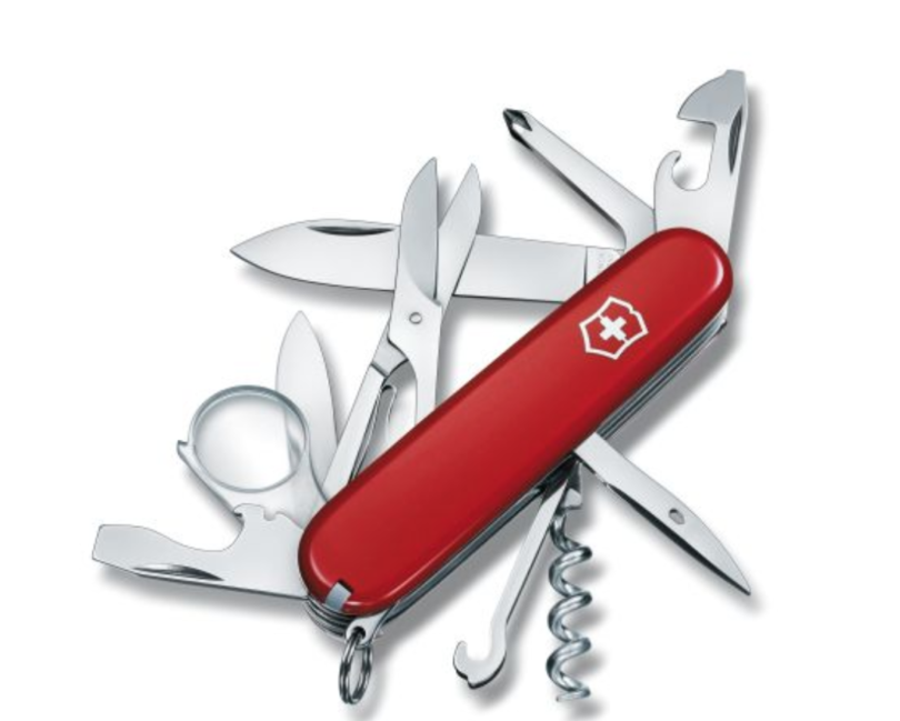 a swiss army knife with many tools