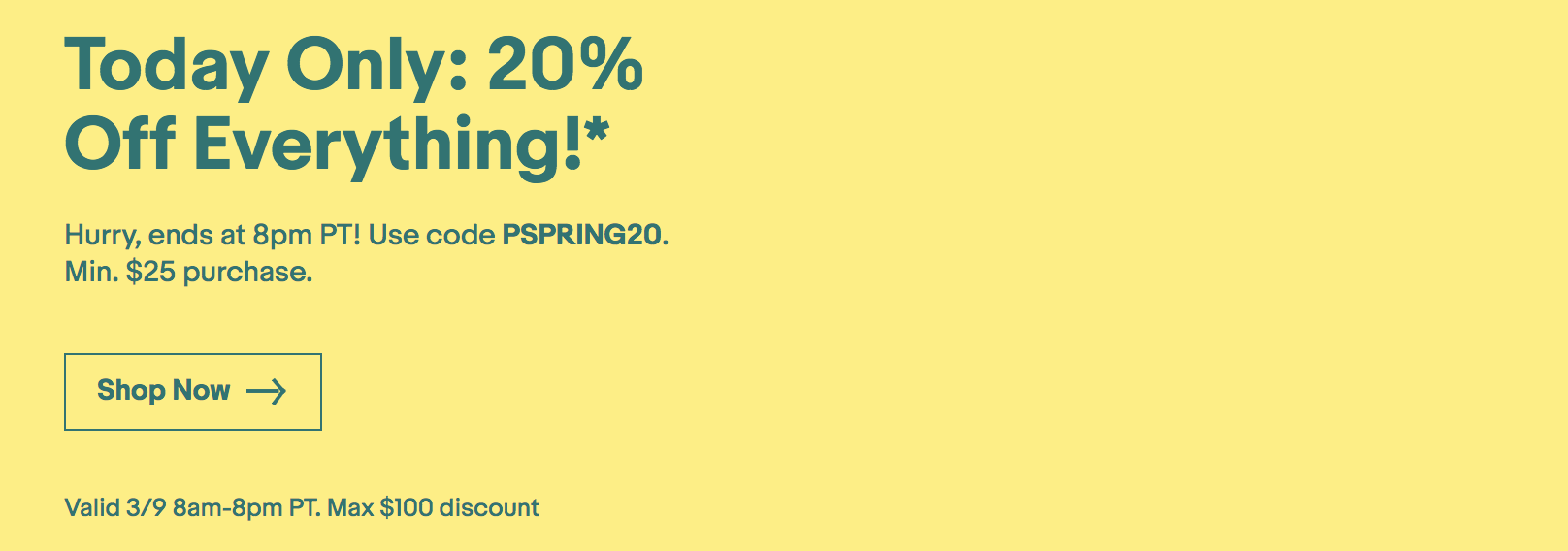 Only everything перевод. 20% Off everything. EBAY coupon. Hurry this ends.