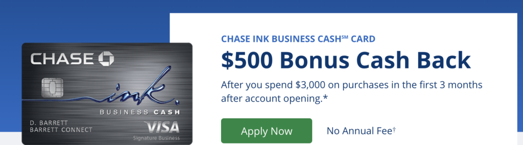 chase ink cash