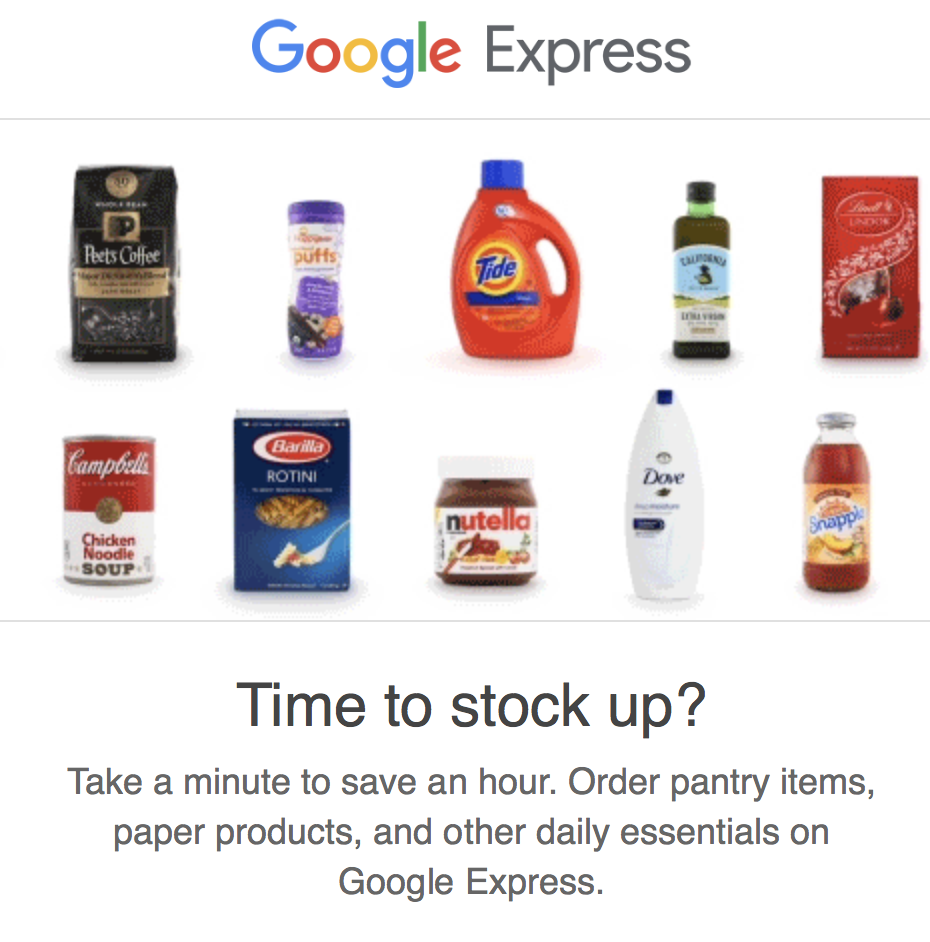 Google Express discount