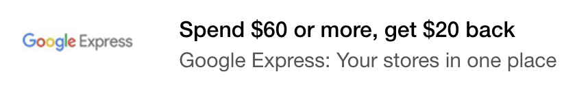 google express discount