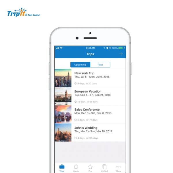 new tripit features
