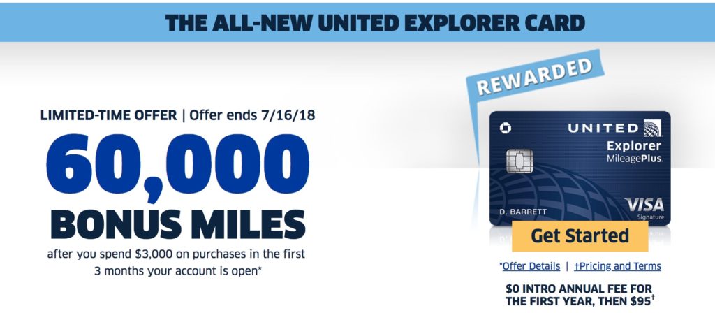 new United explorer card