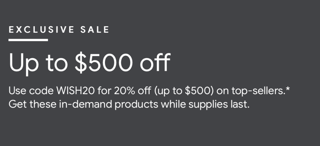 a black and white sale sign