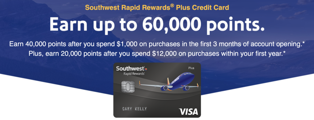 a credit card with an airplane picture on it
