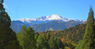 a mountain range with snow on the top