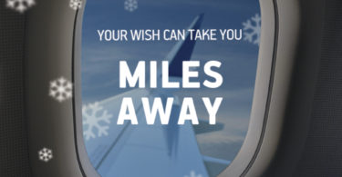 a plane window with text on it